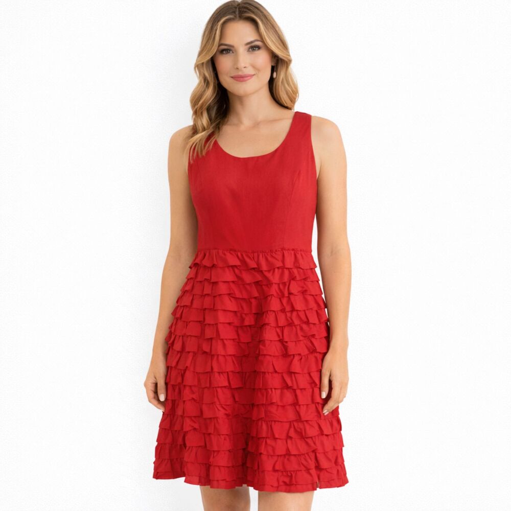 The Limited Event Tiered Cotton Blend Dress